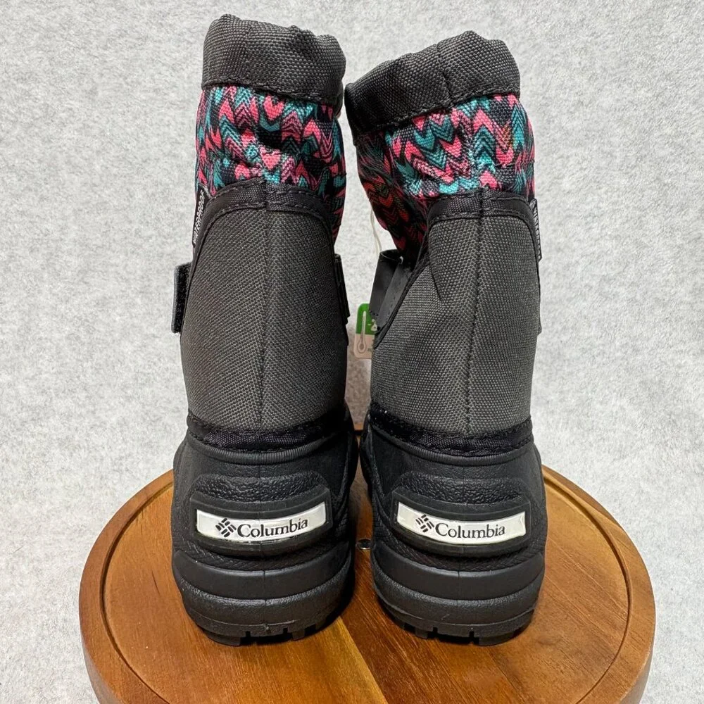Columbia Boots Toddler Size 5 Powderbug Winter Snow Pink Gray Blue Waterproof